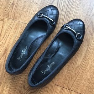 Neiman Marcus quilted ballet flats